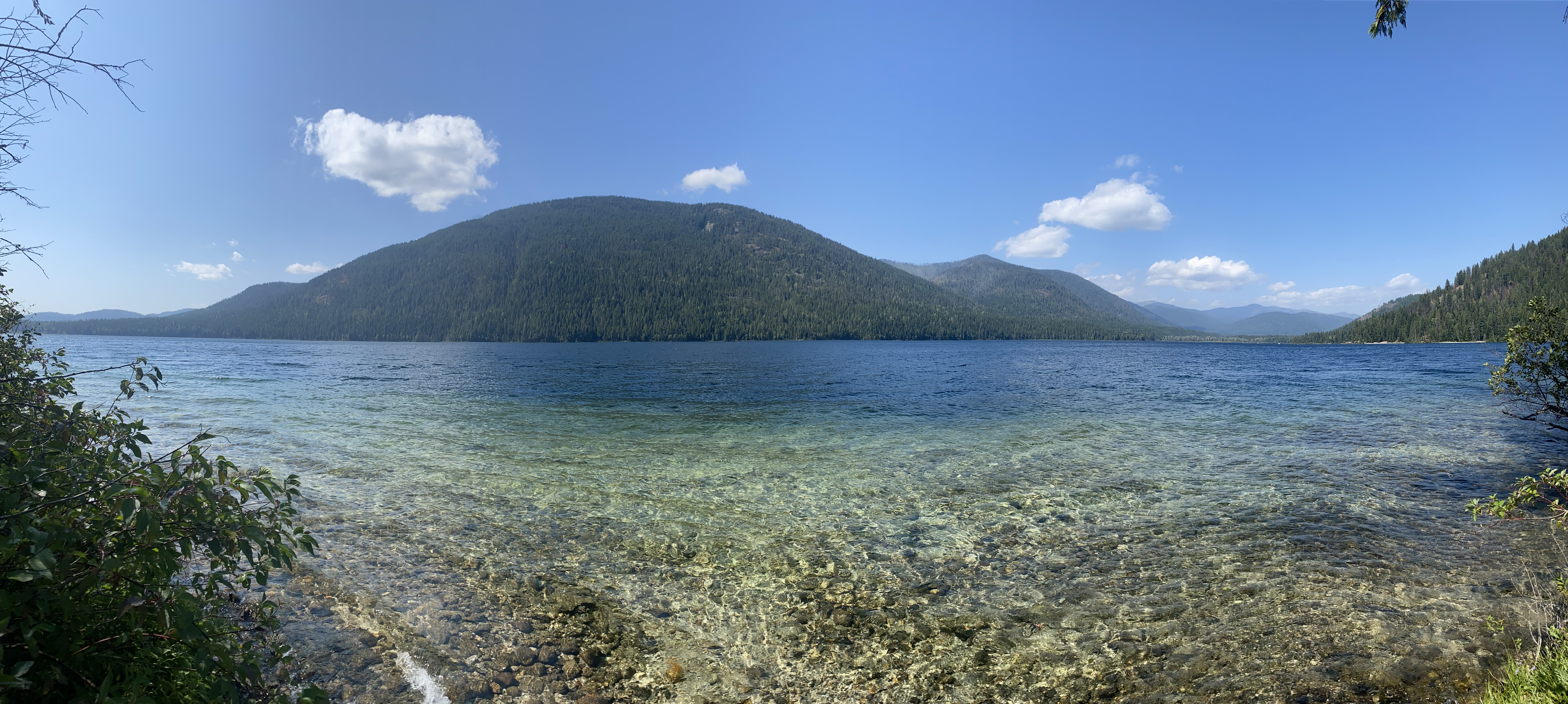 Crystal clear waters of Lake Pend Oreille